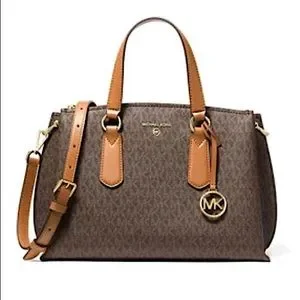 Michael Kors Emma Medium Satchel 2021 Authenticity Tag with QR Code Included